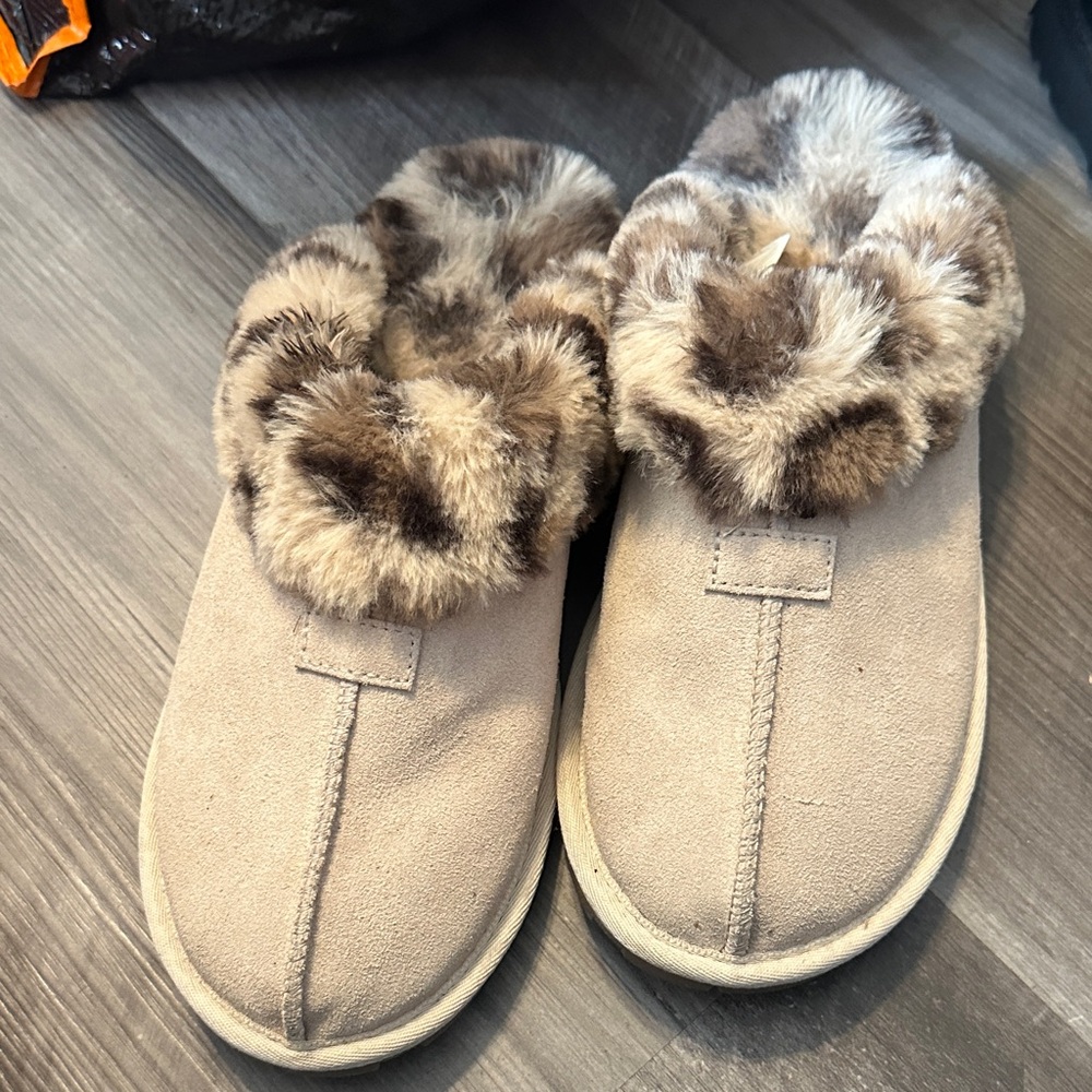 Plush Faux Fur Lined Women's Slippers